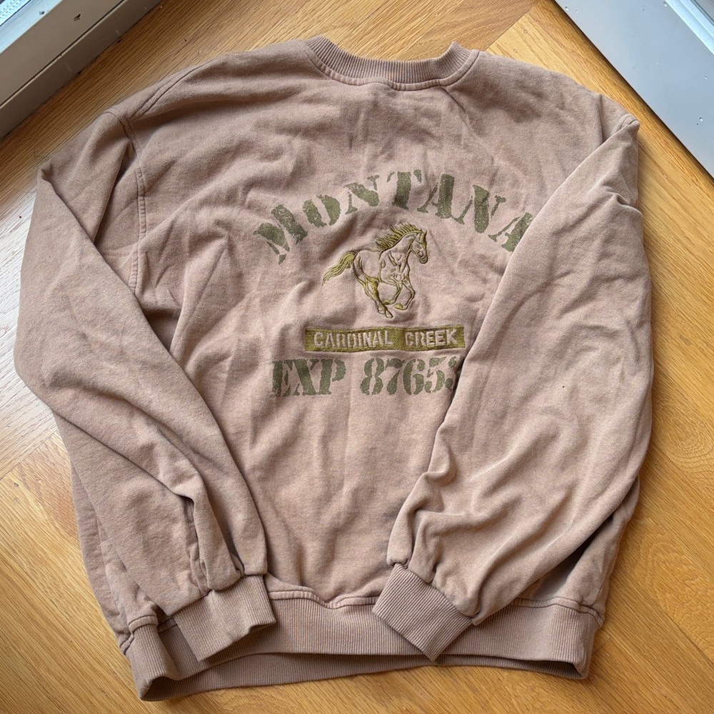 Urban outfitters brown crewneck